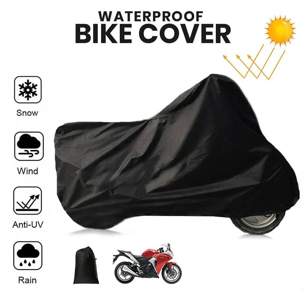 Premium Waterproof Bike Cover – Universal Motorcycle Cover | Anti-UV, Dust & Rain Protection